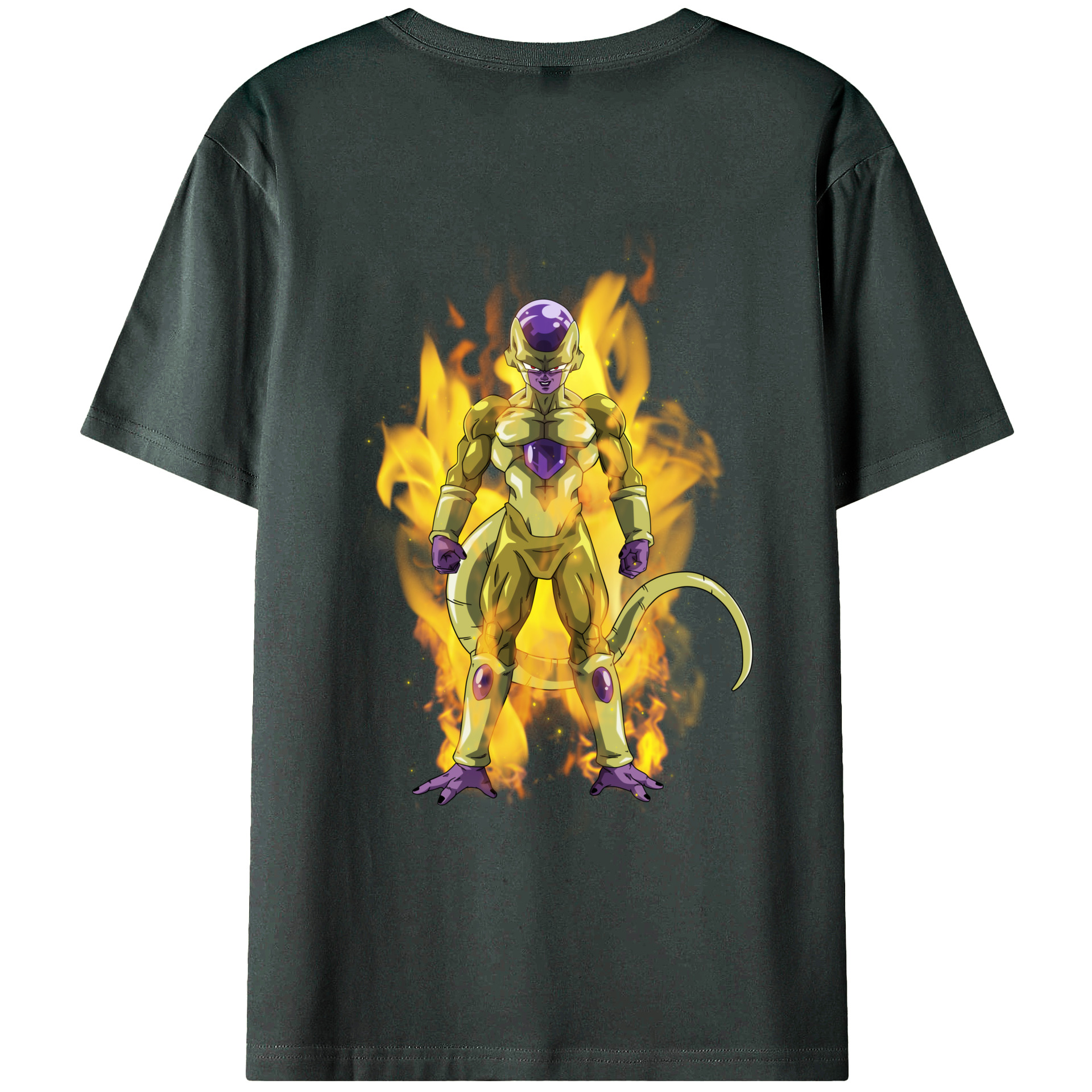 （画像用） ドラゴンボール フリーザ DRAGON BALL Frieza 綿100％ メンズ半袖Tシャツ（バックプリント） 通気性